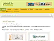 Tablet Screenshot of gruenvoll.de